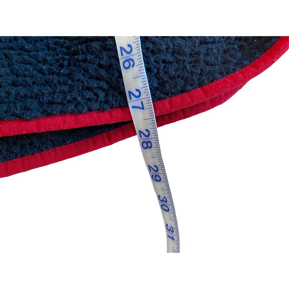 Tommy Hilfiger Women's Sherpa 1/4 Zip Jacket Size L Blue Thumb Holes Preppy - Picture 10 of 11